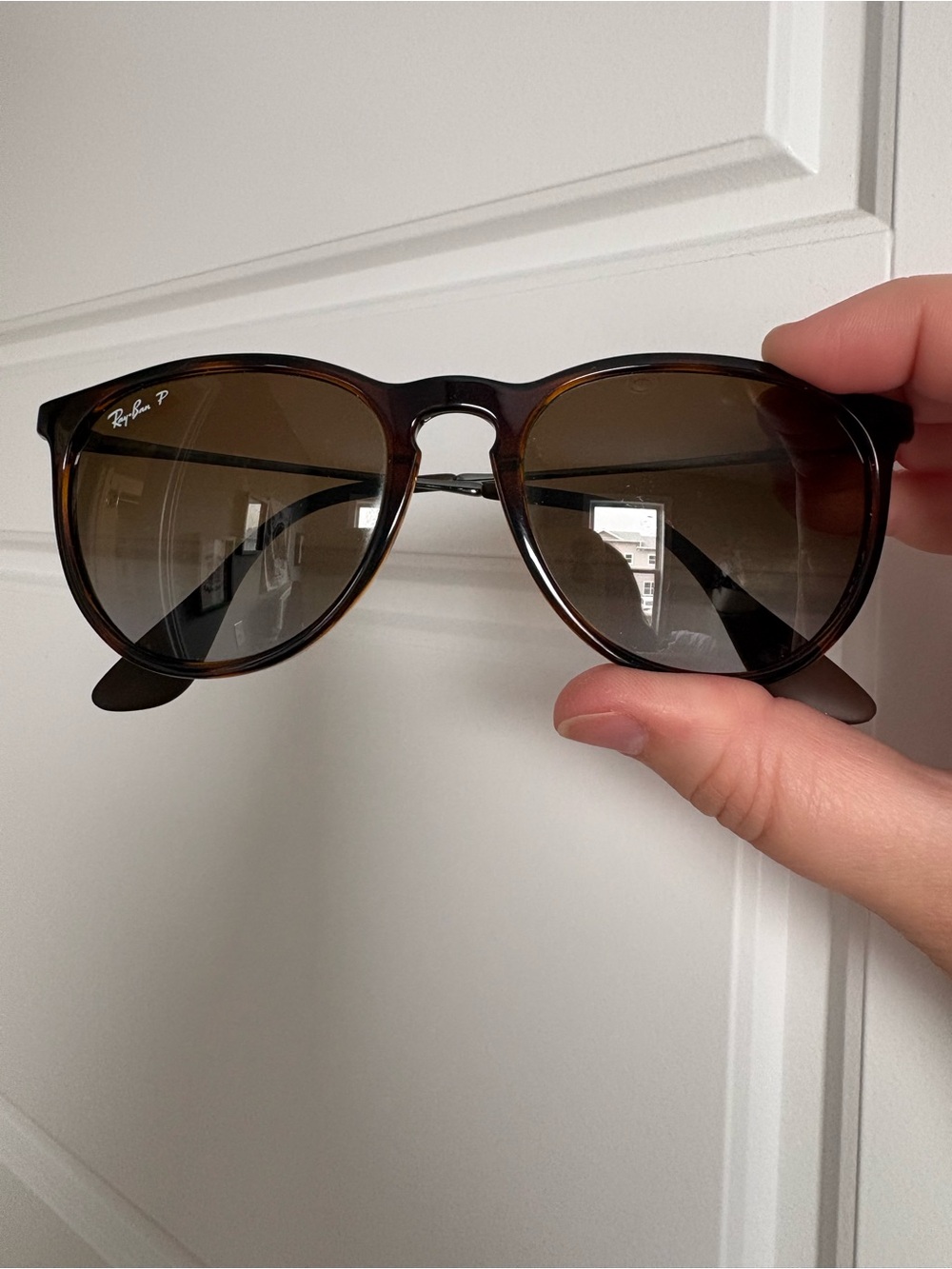 Ray-Ban Women's Tortoiseshell Brown Gradient Sunglasses - Picture 5 of 6